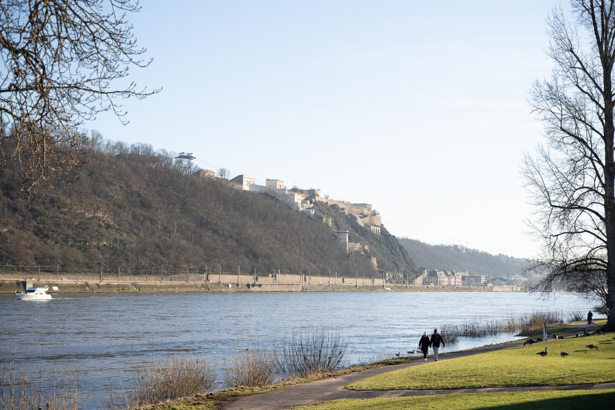 Apartmán Gemuetliche Rheinblick Residenz Koblenc Exteriér fotografie